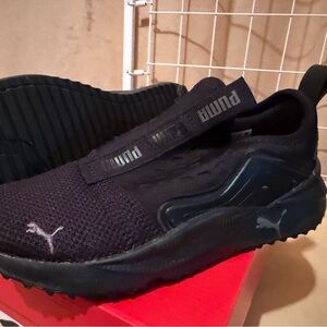 Puma Pacer Future Slip-On JR Sneakers – Kids Size 4C (Black) – NEW